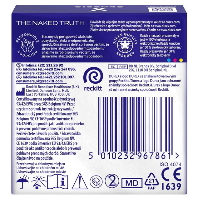 Durex Classic prezerwatywy klasyczne 3szt