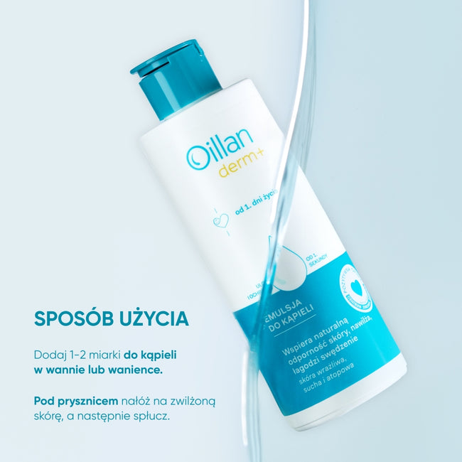 Oillan Derm+ emulsja do kąpieli 400ml