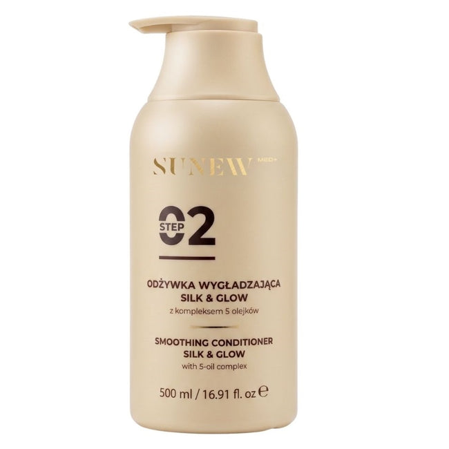 SunewMed+ Silk & Glow odżywka wygładzająca z kompleksem 5 olejków 500ml