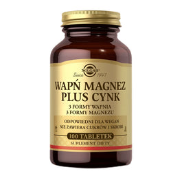 Solgar Wapń Magnez Cynk suplement diety 100 tabletek