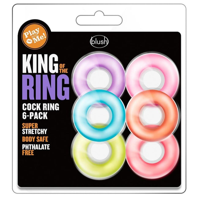 Blush Play With Me King Of The Ring opaski erekcyjne na penisa 6szt