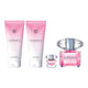 Versace Bright Crystal zestaw woda toaletowa spray 90ml + woda toaletowa 5ml + balsam do ciała 100ml + żel pod prysznic 100ml