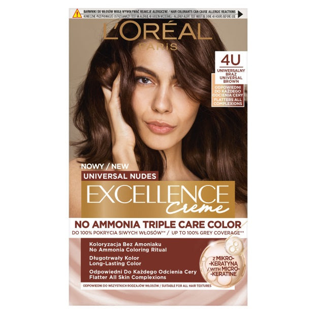 L'Oreal Paris Universal Nudes Excellence Creme pielęgnacyjny krem koloryzujący