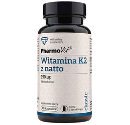 Pharmovit Witamina K2 z natto 150 µg suplement diety 60 kapsułek