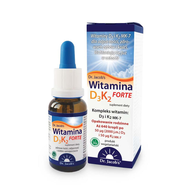 Dr Jacobs Witamina D3K2 Forte suplement diety w kroplach 20ml