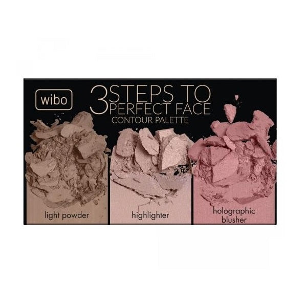 Wibo 3 Steps To Perfect Face Contour Palette paleta do konturowania twarzy