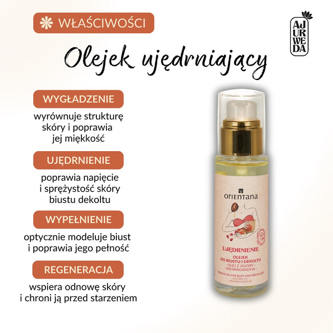 ORIENTANA Ujędrnienie olejek do biustu i dekoltu Olej z jojoby 30ml