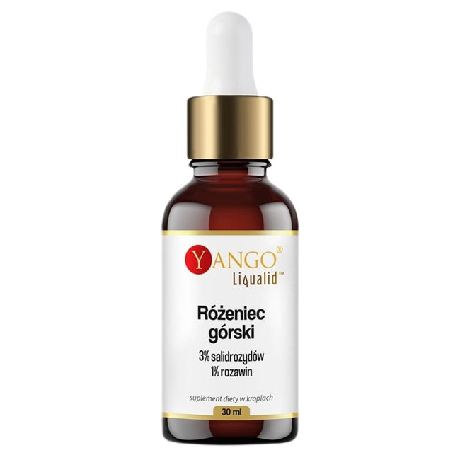 Yango Różeniec górski 3% salidrozydów 1% rozawin suplement diety w kroplach 30ml