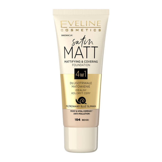 Eveline Cosmetics Satin Matt Foundation matujący podkład do twarzy