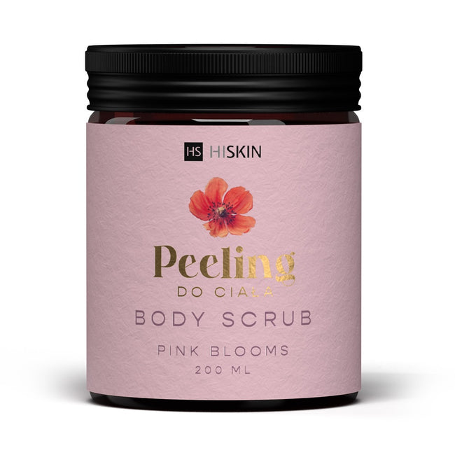 HiSkin Lady Flowers zestaw sól do kąpieli 200ml + peeling do ciała 200ml + masło do ciała 200ml