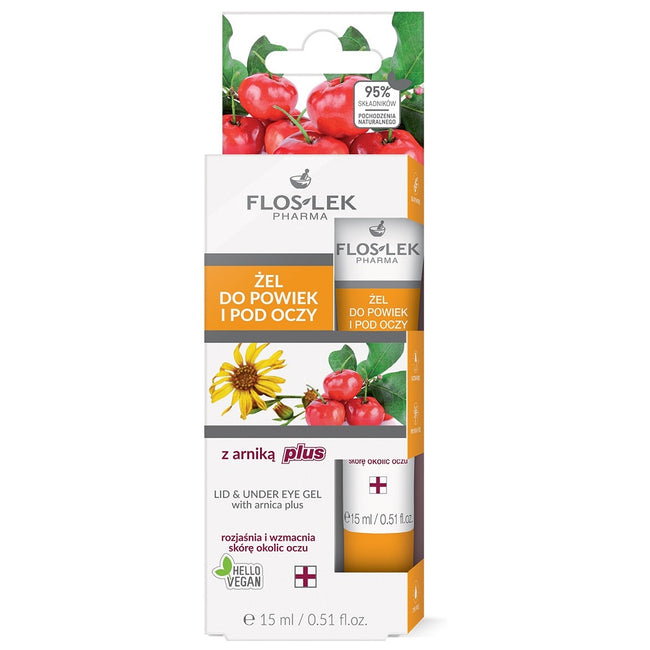 Floslek Żel do powiek i pod oczy ze świetlikiem i arniką plus 15ml