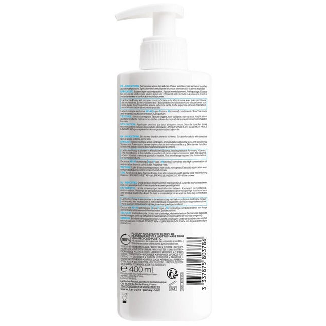 La Roche Posay Lipikar Baume Light AP+M lekki balsam do ciała przeciw swędzeniu i nawracającej suchości 400ml
