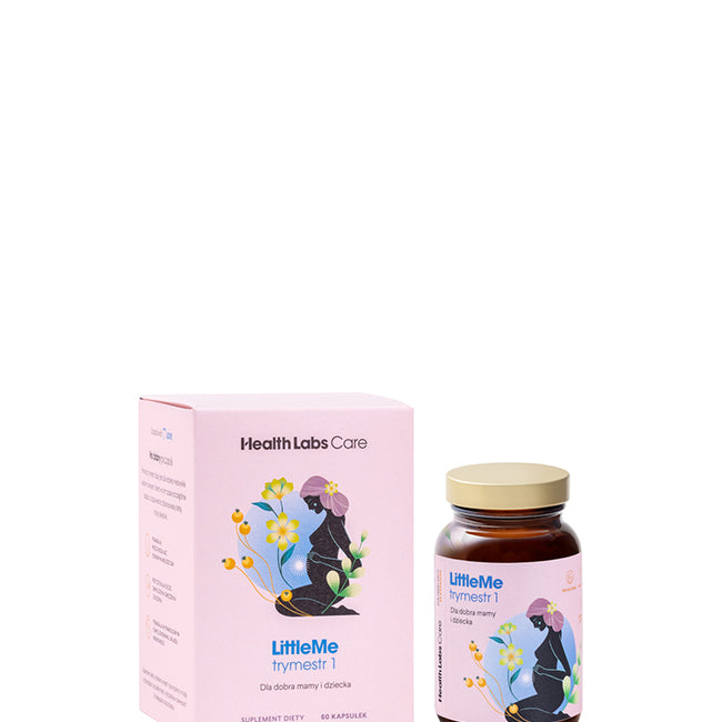 HealthLabs LittleMe formuła wspierająca prawidłowy rozwój ciąży trymestr 1 suplement diety 60 kapsułek