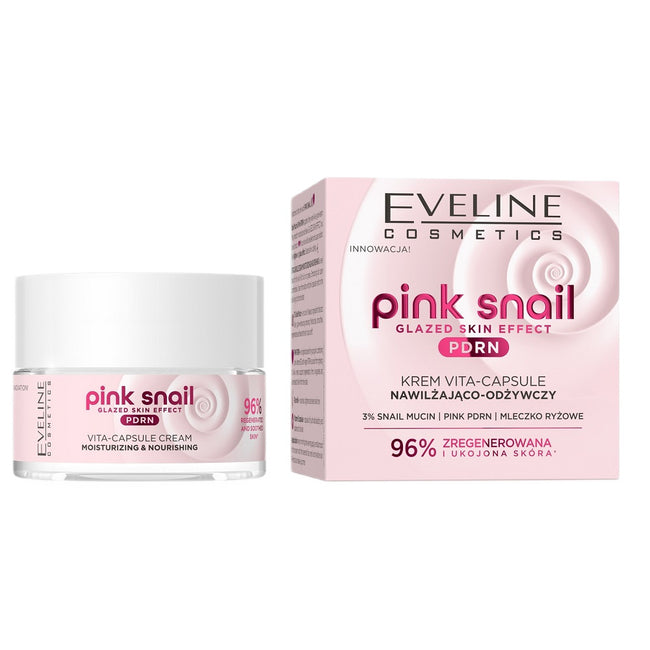 Eveline Cosmetics Pink Snail krem nawilżająco–odżywczy 50ml