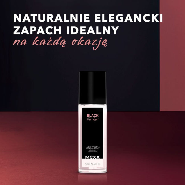 Mexx Black For Her dezodorant w naturalnym sprayu 75ml