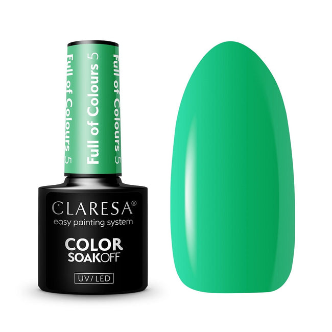 Claresa Color Soak Off UV/LED Full of Colours lakier hybrydowy 5g