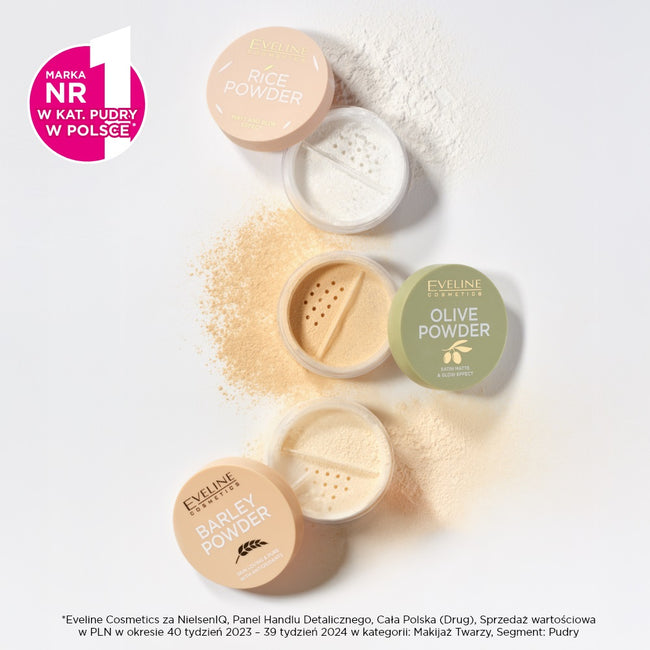 Eveline Cosmetics Olive Powder puder sypki z ekstraktem z liści i nasion oliwki