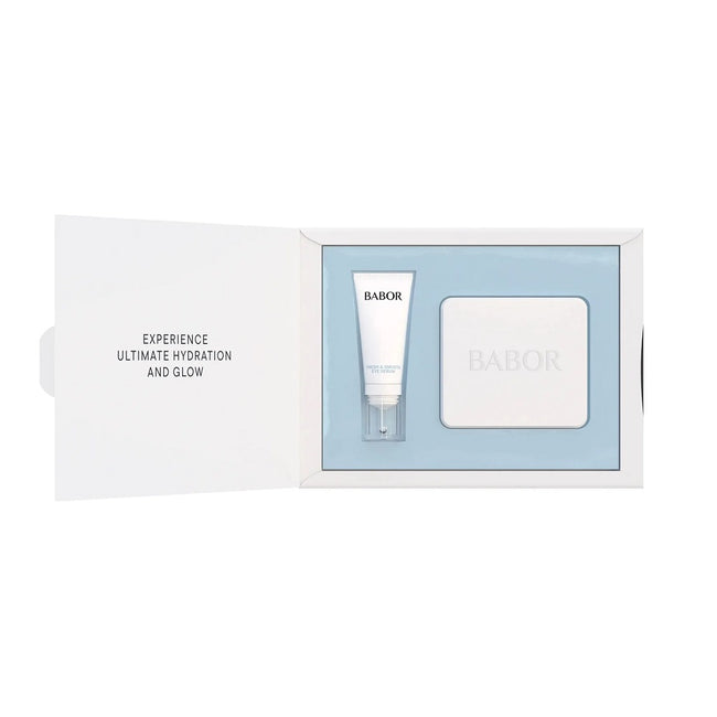 Babor Instant Fresh & Smooth Eye Serum + Patches zestaw serum pod oczy 15ml + silikonowe płatki wielokrotnego użytku 2szt