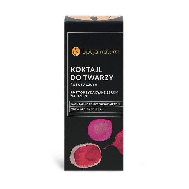 Opcja Natura Koktajl do twarzy antyoksydacyjne serum na dzień Róża i Paczula 30ml