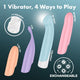 Satisfyer Playful Four wibrator z wymiennymi nakładkami