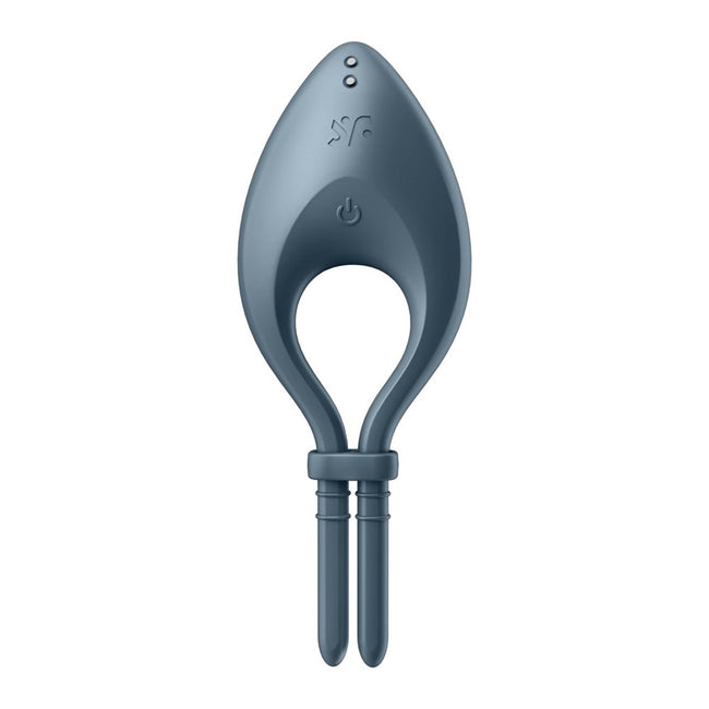 Satisfyer Bullseye wibrujący pierścień na penisa Dark Blue