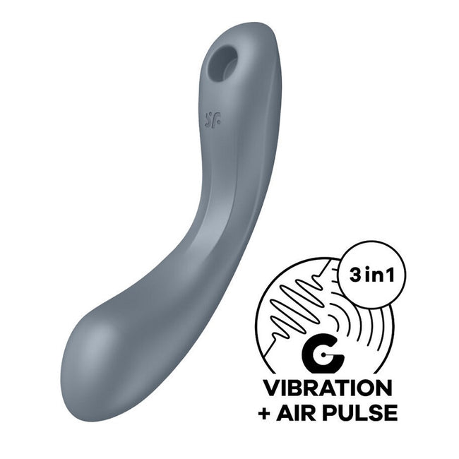 Satisfyer Curvy Trinity 1 stymulator łechtaczki z wibracjami Grey