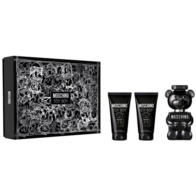Moschino Toy Boy zestaw woda perfumowana spray 50ml + żel pod prysznic 50ml + balsam po goleniu 50ml