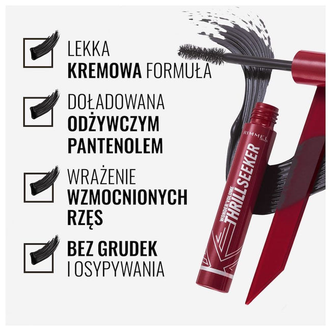 Rimmel Wonder Volume Thrill Seeker wydłużający i zwiększający objętość tusz do rzęs