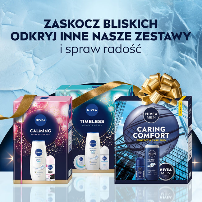 Nivea Men Feel So Calm zestaw żel pod prysznic 3w1 250ml + łagodzący balsam po goleniu 100ml + łagodząca pianka do golenia 200ml