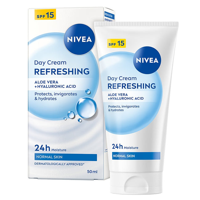Nivea 24H Nawilżenia odświeżający krem na dzień SPF15 50ml