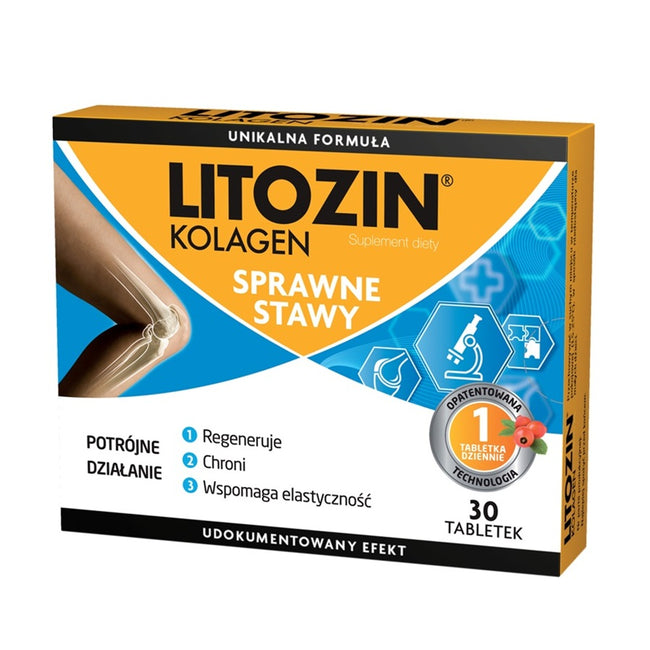 Litozin Kolagen sprawne stawy suplement diety 30 tabletek