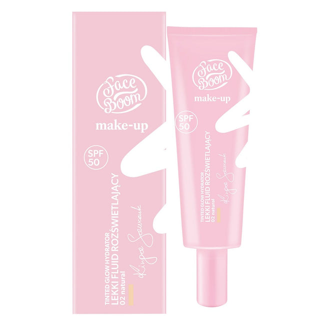 Face Boom Tinted Glow Hydrator lekki fluid rozświetlający