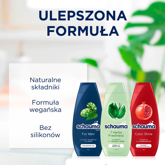 Schauma For Men szampon do włosów dla mężczyzn do codziennego stosowania 400ml