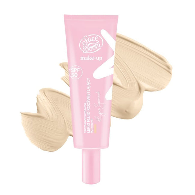 Face Boom Tinted Glow Hydrator lekki fluid rozświetlający