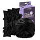 Glov Sweet Satin Dreams zestaw wałki do kręcenia włosów na zimno 3szt + dwuwarstwowy satynowy czepek do spania 1szt Black