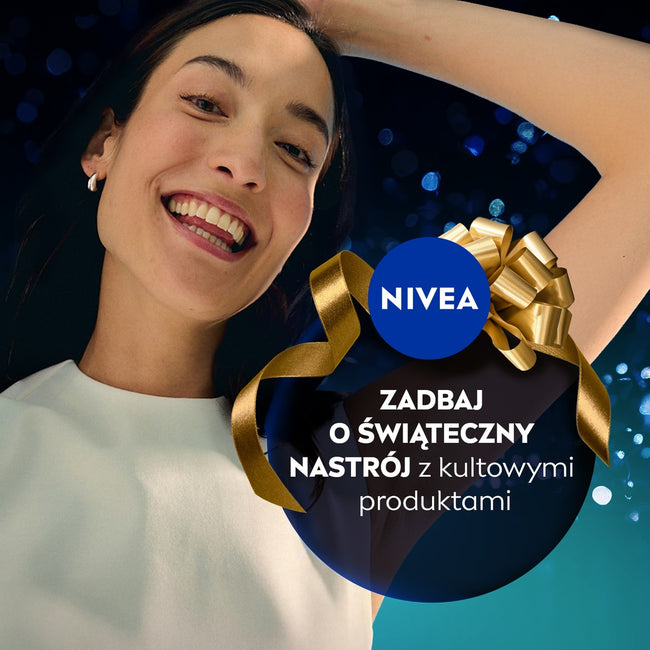 Nivea Pampering zestaw pielęgnujący żel pod prysznic 250ml + odżywcze mleczko do ciała 250ml + intensywnie nawilżający krem do rąk 100ml + antyperspirant w kulce 50ml