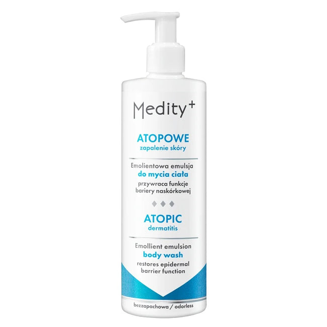 Medity+ Atopowe Zapalenie Skóry emolientowa emulsja do mycia ciała 200ml