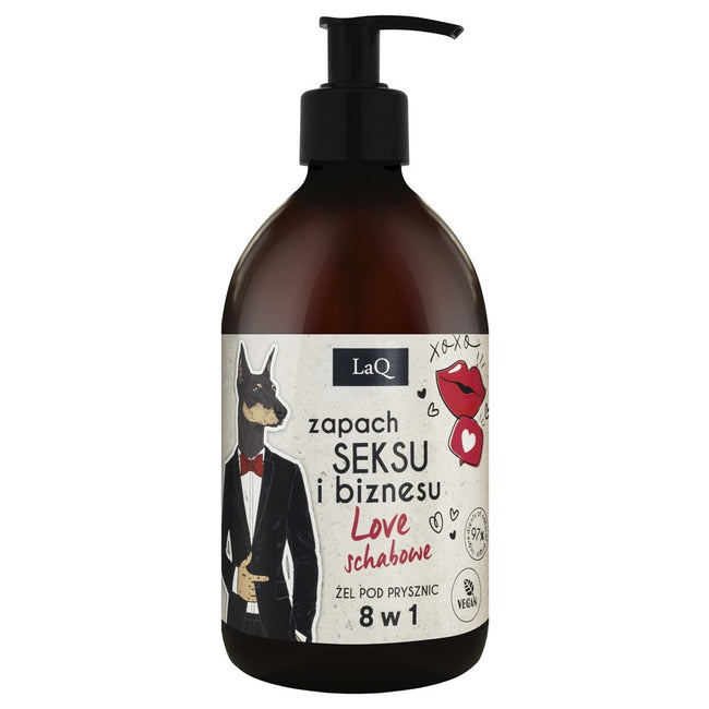 LaQ Żel pod prysznic dla mężczyzn 8w1 Zapach seksu i biznesu Love Schabowe 500ml