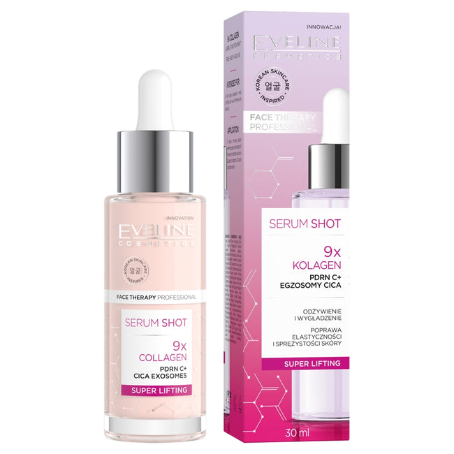 Eveline Cosmetics Serum Shot 9 x Kolagen kuracja super liftingująca 30ml