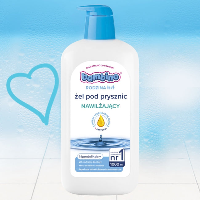 Bambino Rodzina nawilżający żel pod prysznic hiperdelikatny 1000ml