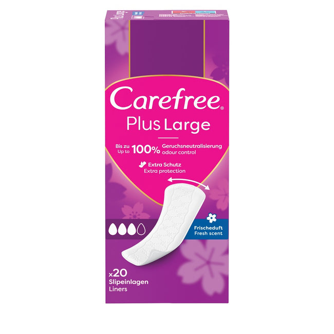 Carefree Plus Large wkładki higieniczne świeży zapach 20szt