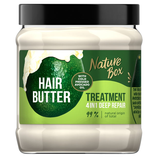 Nature Box Hair Butter Treatment 4in1 Deep Repair głęboko regenerująca maska do włosów 4w1 z olejem z awokado 300ml