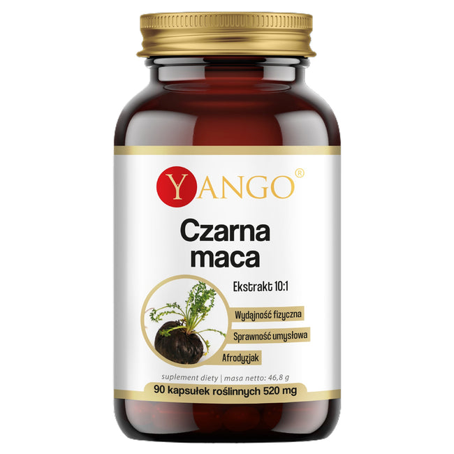 Yango Czarna maca ekstrakt 10:1 suplement diety 90 kapsułek