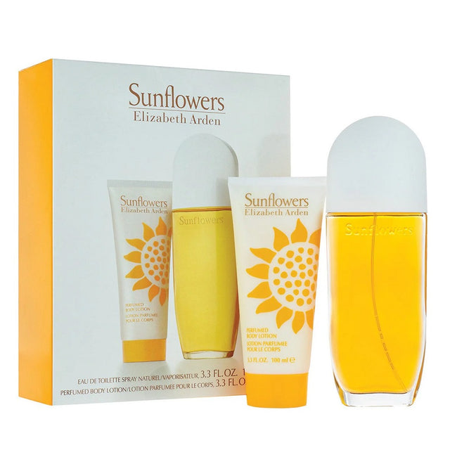 Elizabeth Arden Sunflowers zestaw woda toaletowa spray 100ml + balsam do ciała 100ml