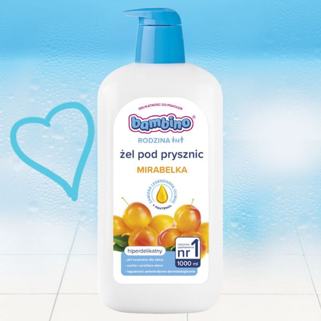 Bambino Rodzina żel pod prysznic hiperdelikatny Mirabelka 1000ml