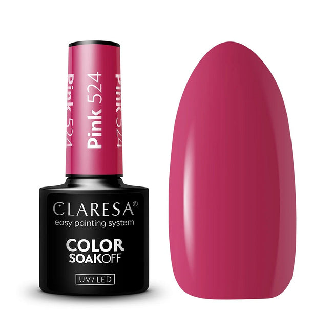 Claresa Color Soak Off UV/LED Pink lakier hybrydowy 5g