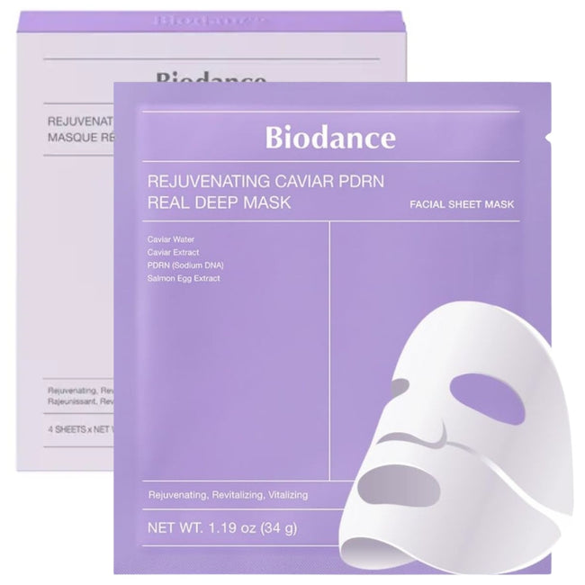 Biodance Rejuvenating Caviar PDRN Real Deep Mask maska do twarzy w płachcie 4x34g