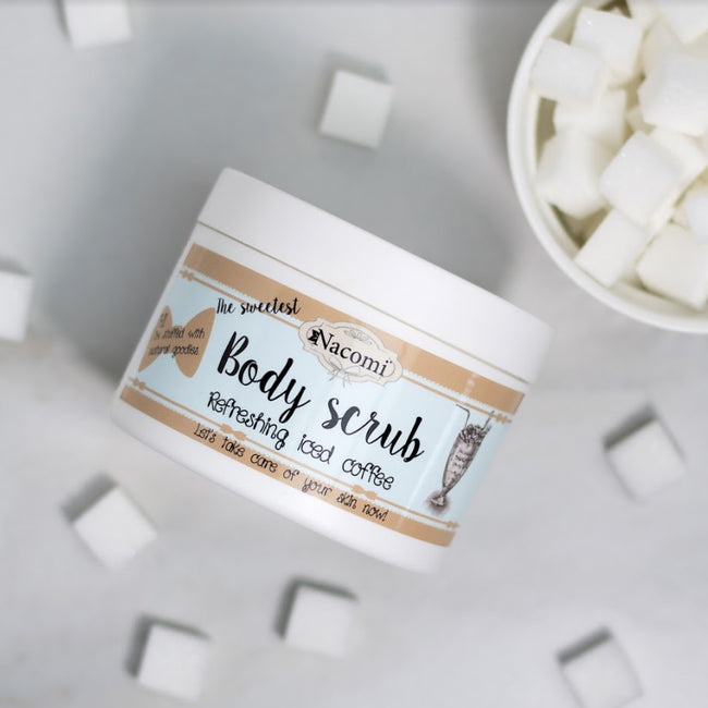 Nacomi Cukrowy peeling do ciała odświeżająca mrożona kawa 200g