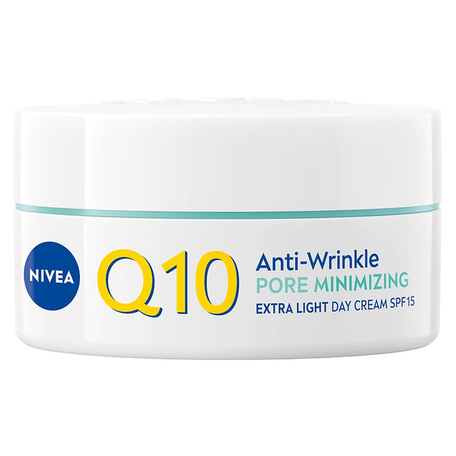 Nivea Q10 Przeciwzmarszczkowe Wygładzenie ekstra lekki krem na dzień SPF15 50ml