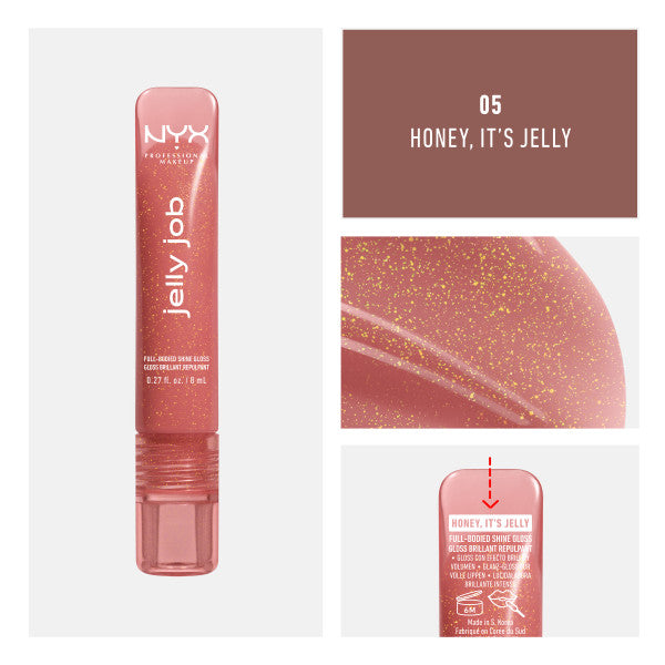 NYX Professional MakeUp Jelly Job błyszczyk do ust z wysokim połyskiem